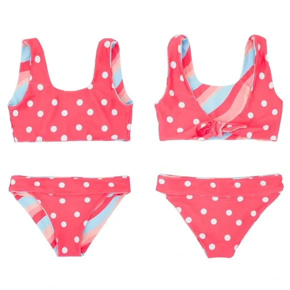 Feather 4 Arrow Bikini Island Hopper Reversible Two-Piece Swimsuit size 10